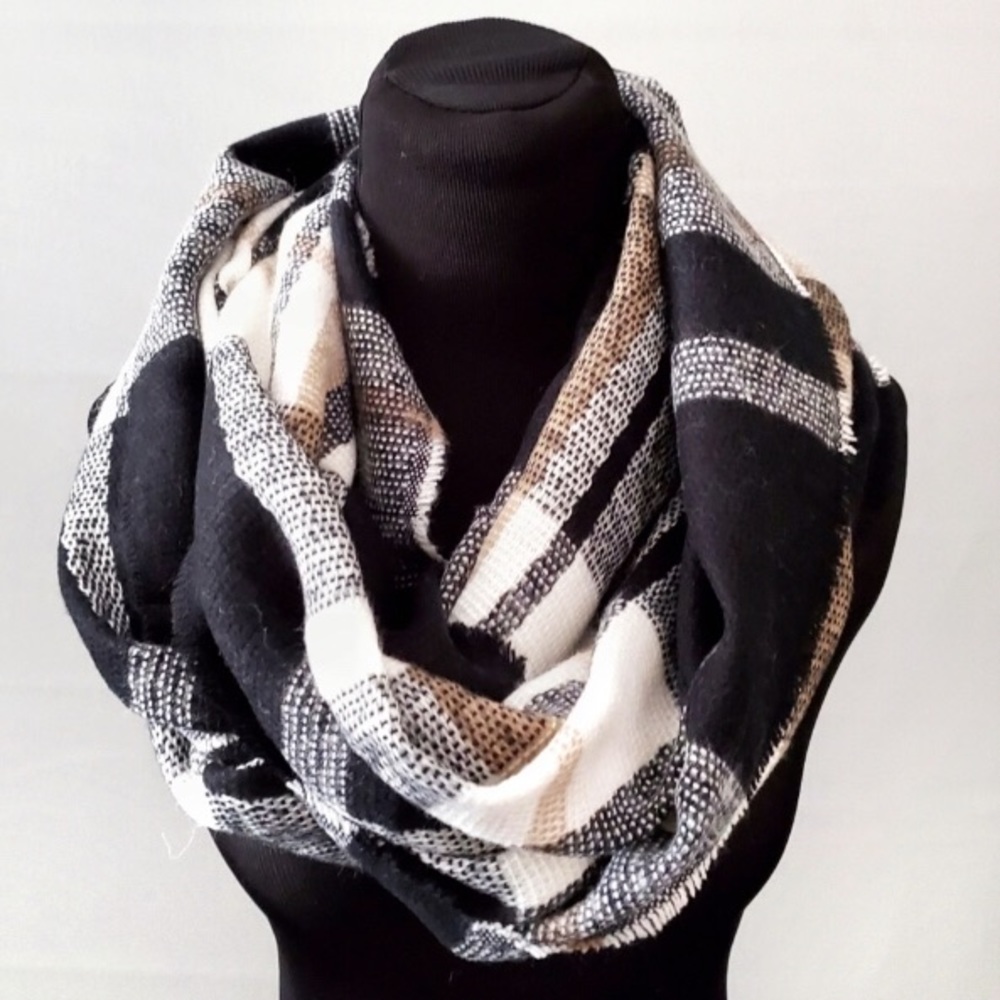 Plaid Infinity Scarf